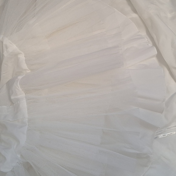 Oleg cassino  strapless sweetheart lace trumpet wedding dress gown sz 6P - Picture 12 of 12